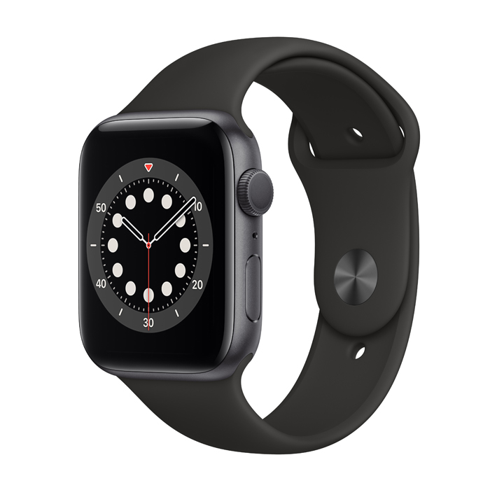 Apple Watch Series 6 44mm Bản Nhôm Dây Cao Su - Đen