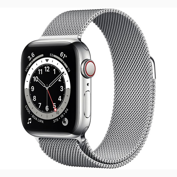 Apple Watch Series 6 44mm Bản Thép Dây Milan - Trắng